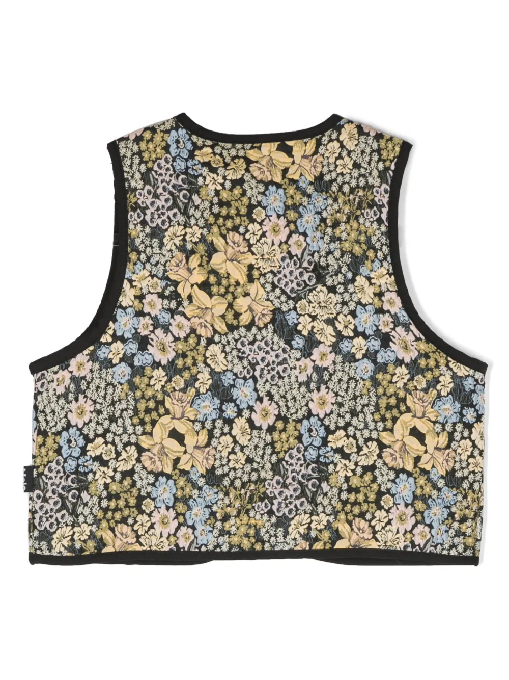 Molo Gilet met bloemenprint - Zwart