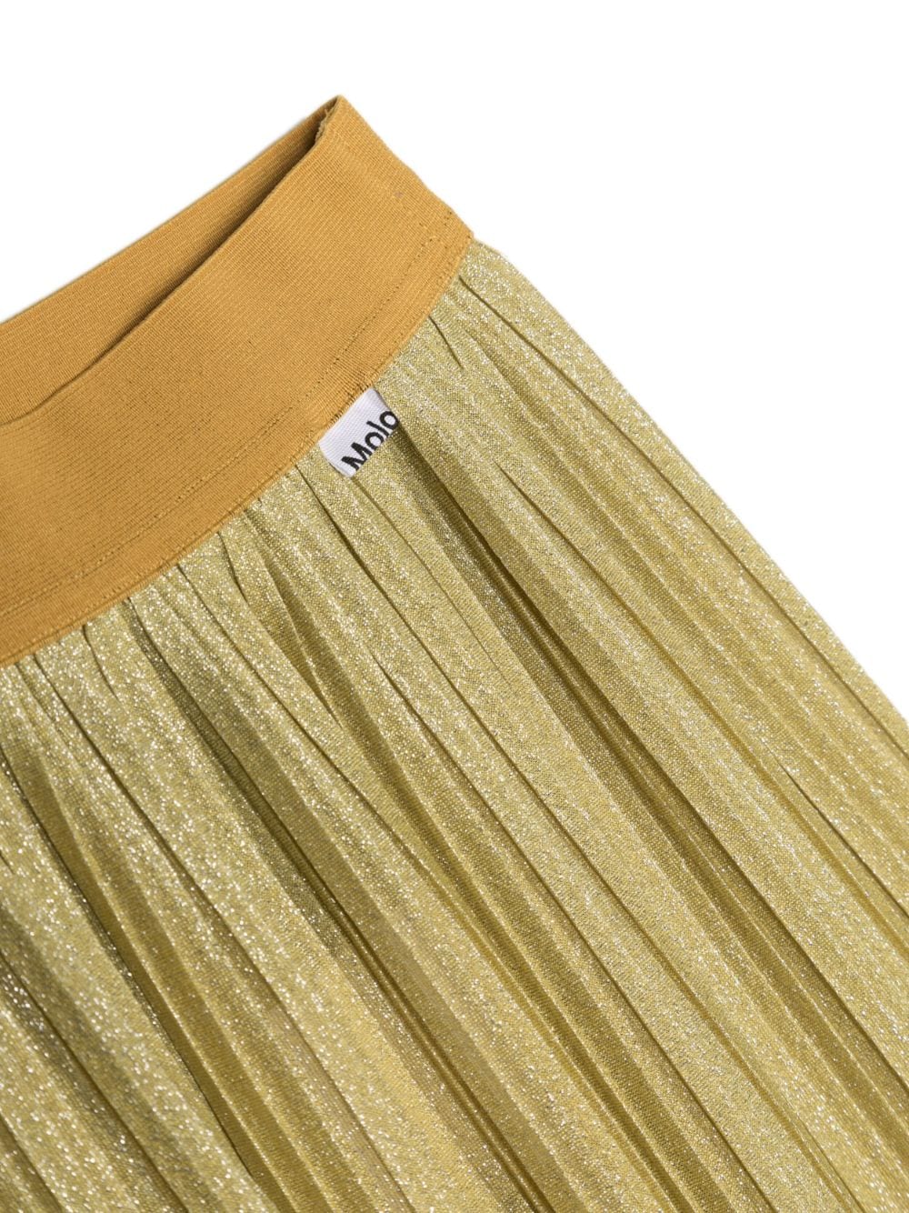 Shop Molo Bailini Elasticated-waistband Skirt In Yellow