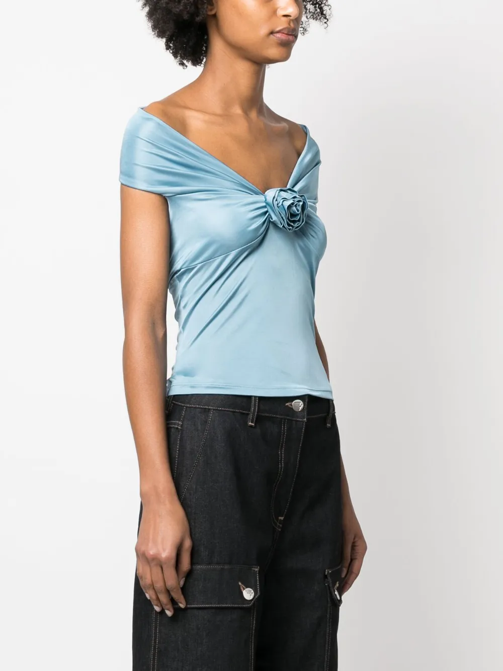 Blumarine roseappliqué Halterneck Top Farfetch