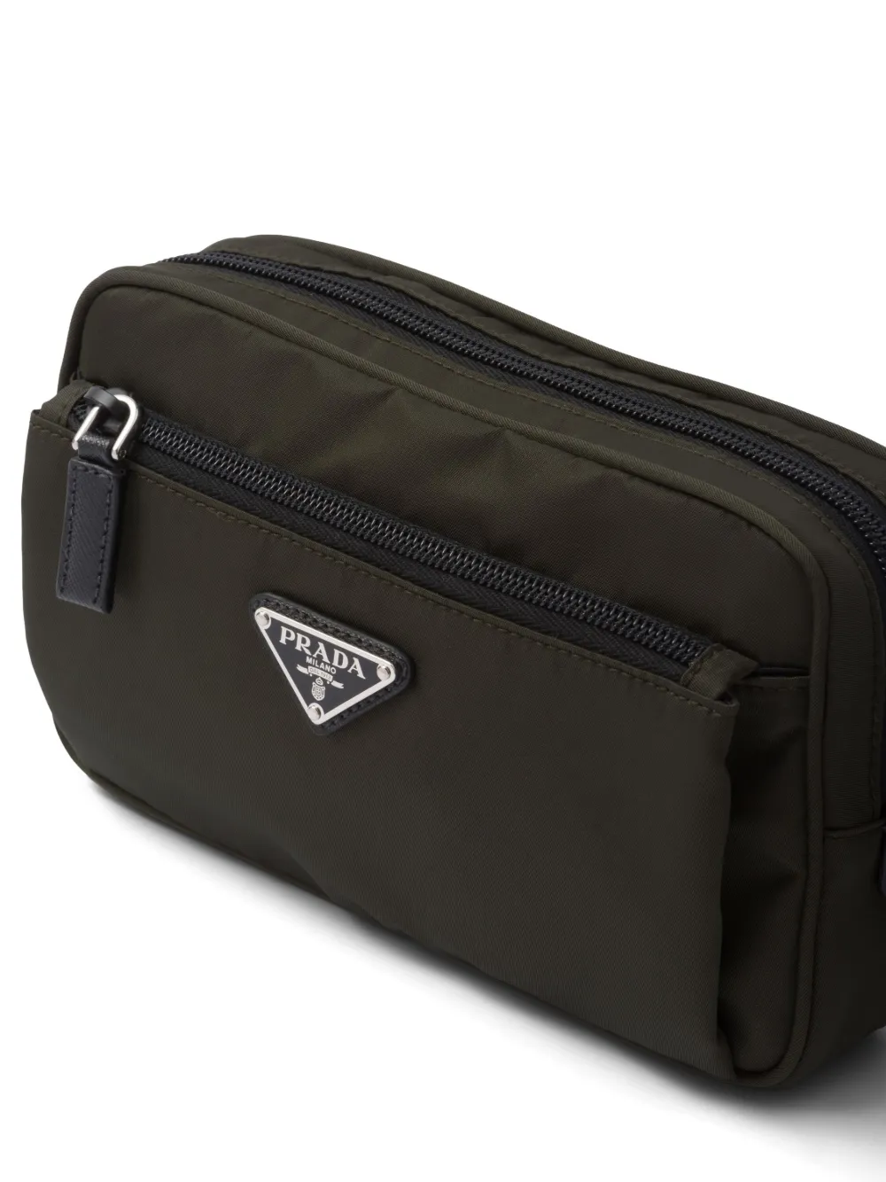 Prada leather on sale trimmed belt bag