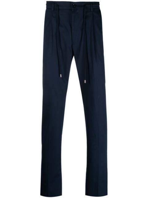 Moorer Anton-WE drawstring tapered trousers