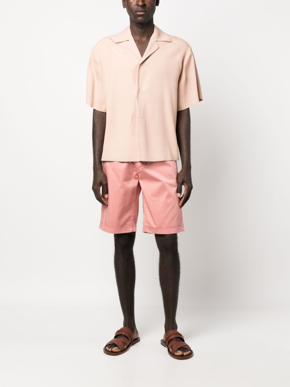 Moorer Alicudi-KEL cotton shorts - Roze