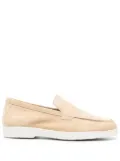 Moorer slip-on suede loafers - Neutrals