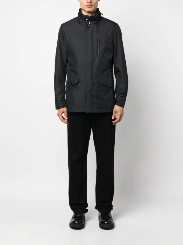 Moorer Ford-GF funnel-neck Padded Jacket | Blue | FARFETCH JO