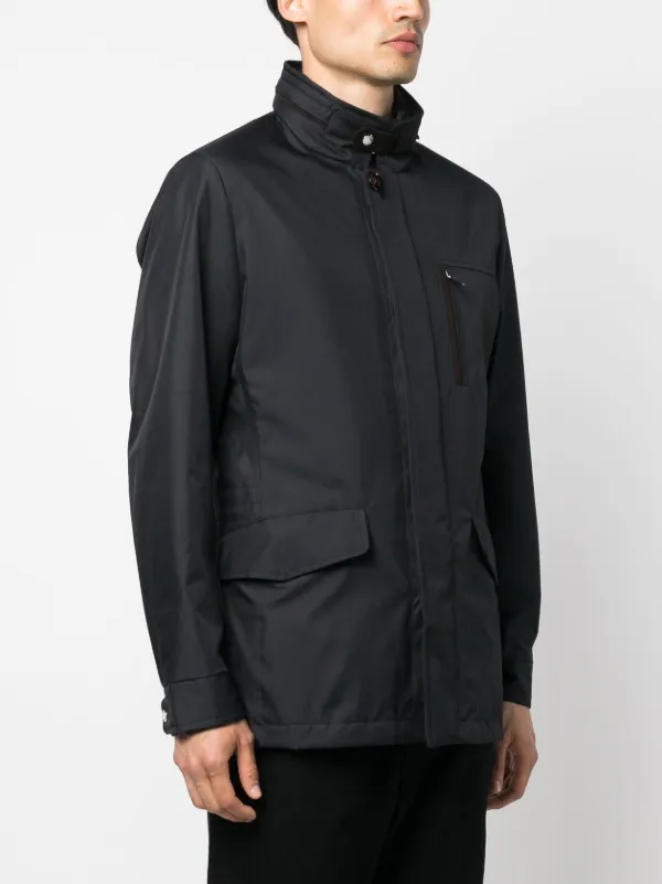 Moorer Ford-GF funnel-neck Padded Jacket | Blue | FARFETCH JO