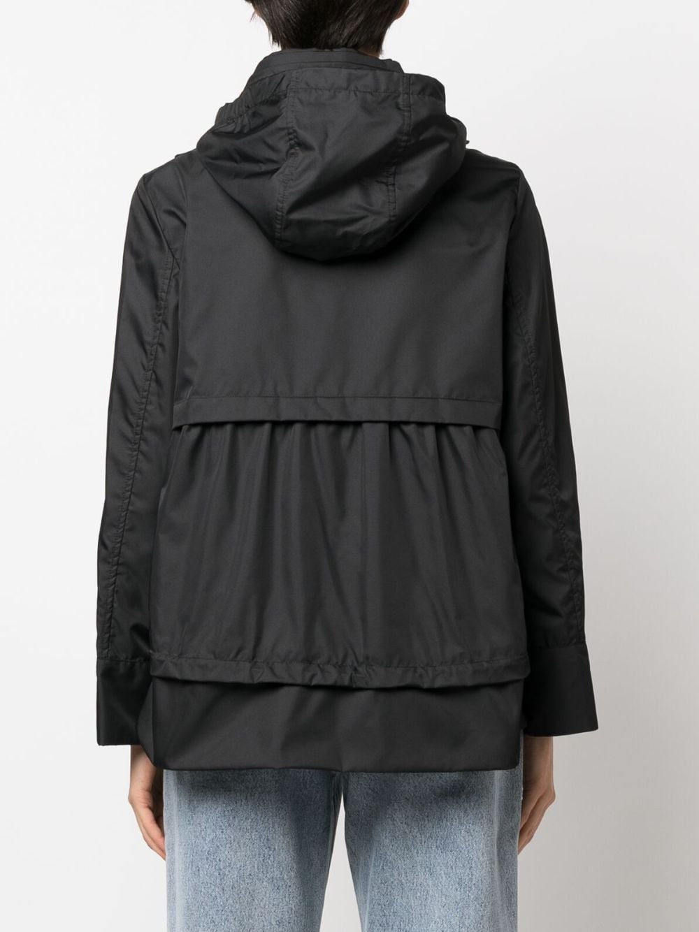 Shop Moorer Sinia Hooded Jacket In Black