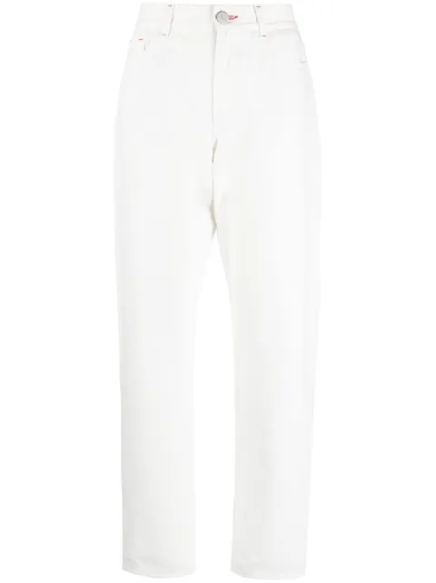 Moorer logo-patch straight-leg jeans