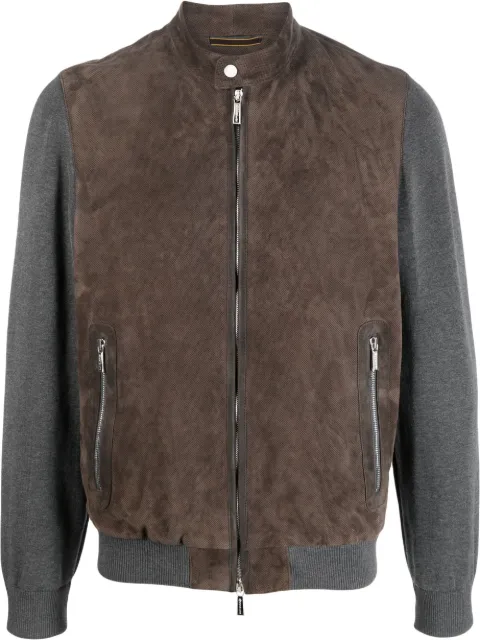 Moorer Mendini-URP suede bomber jacket