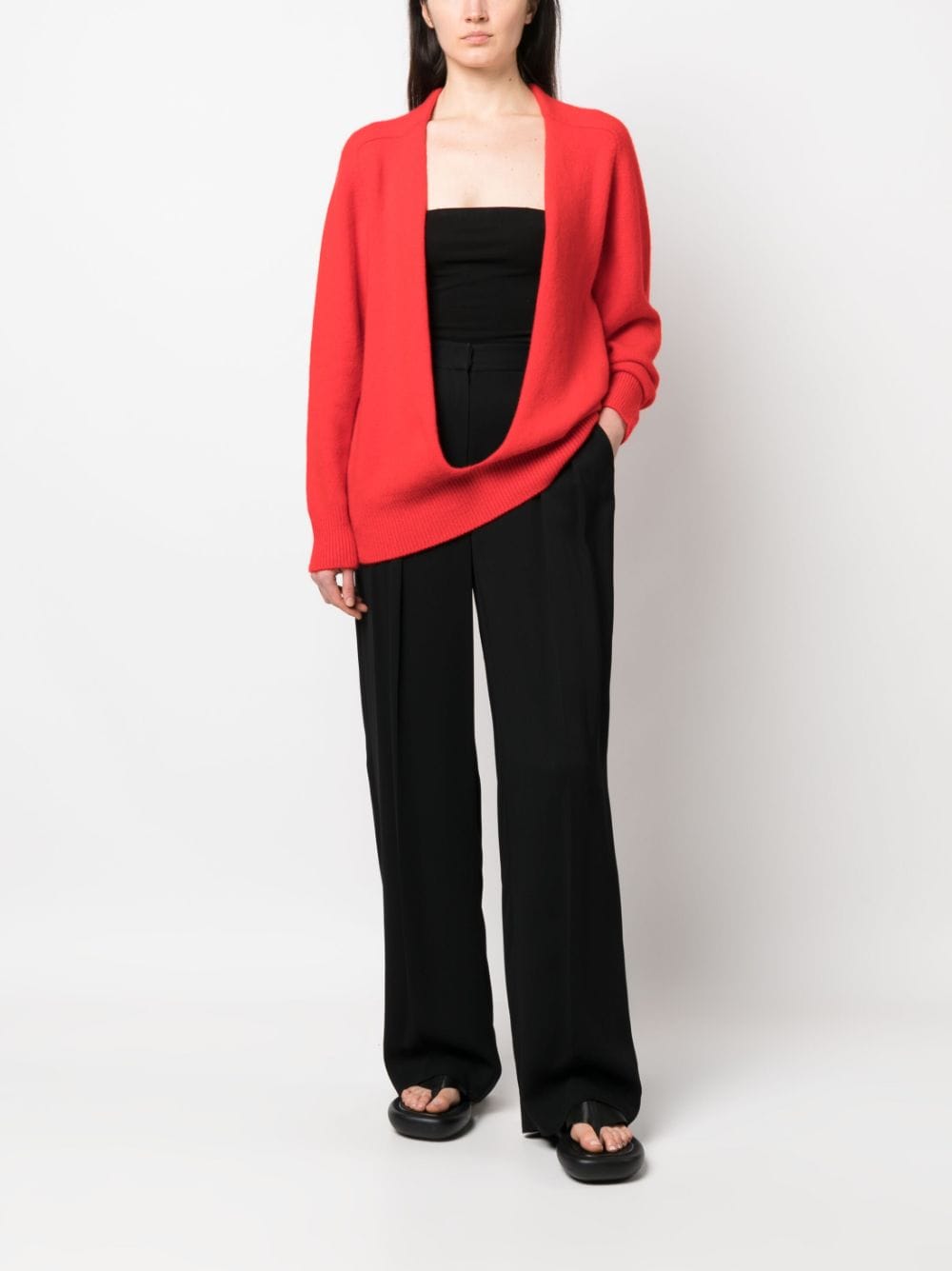 THE ROW OPEN-FRONT CASHMERE JUMPER 