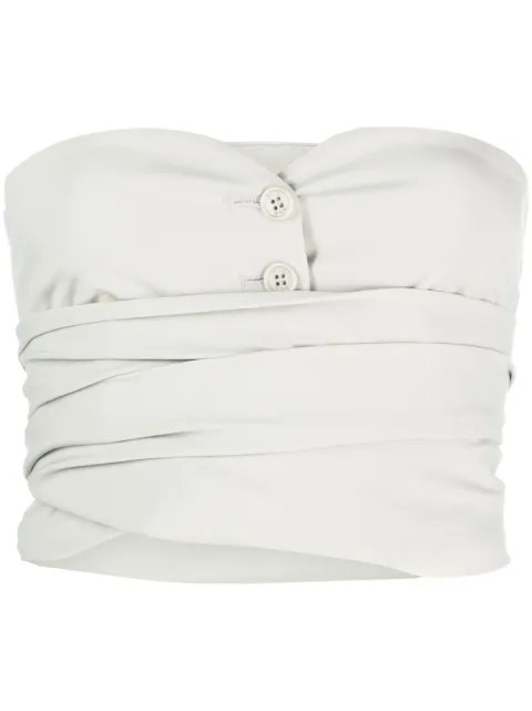 Philosophy Di Lorenzo Serafini wraparound strapless cropped top