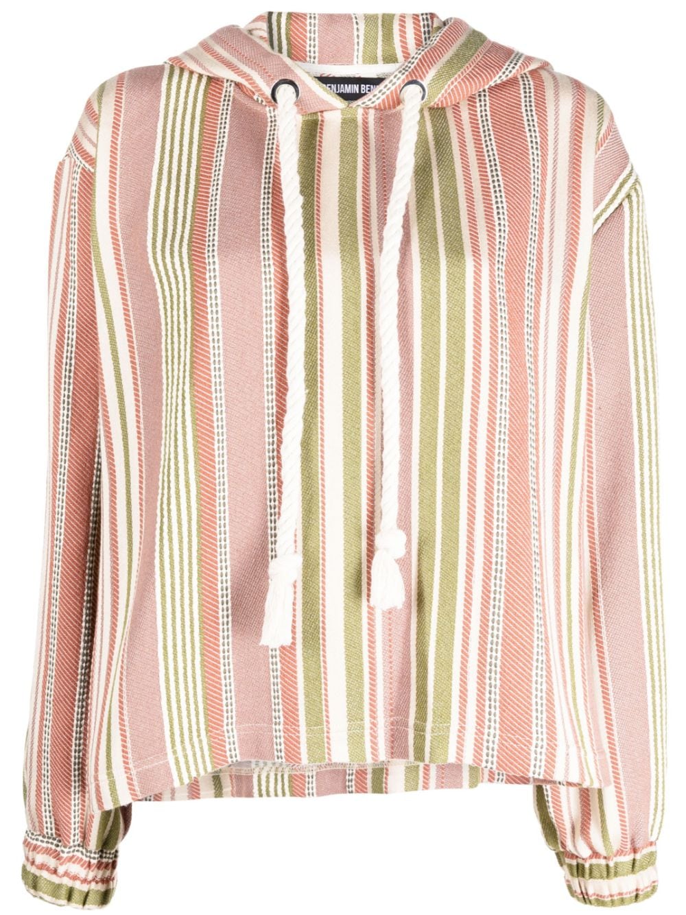 striped hooded tunic