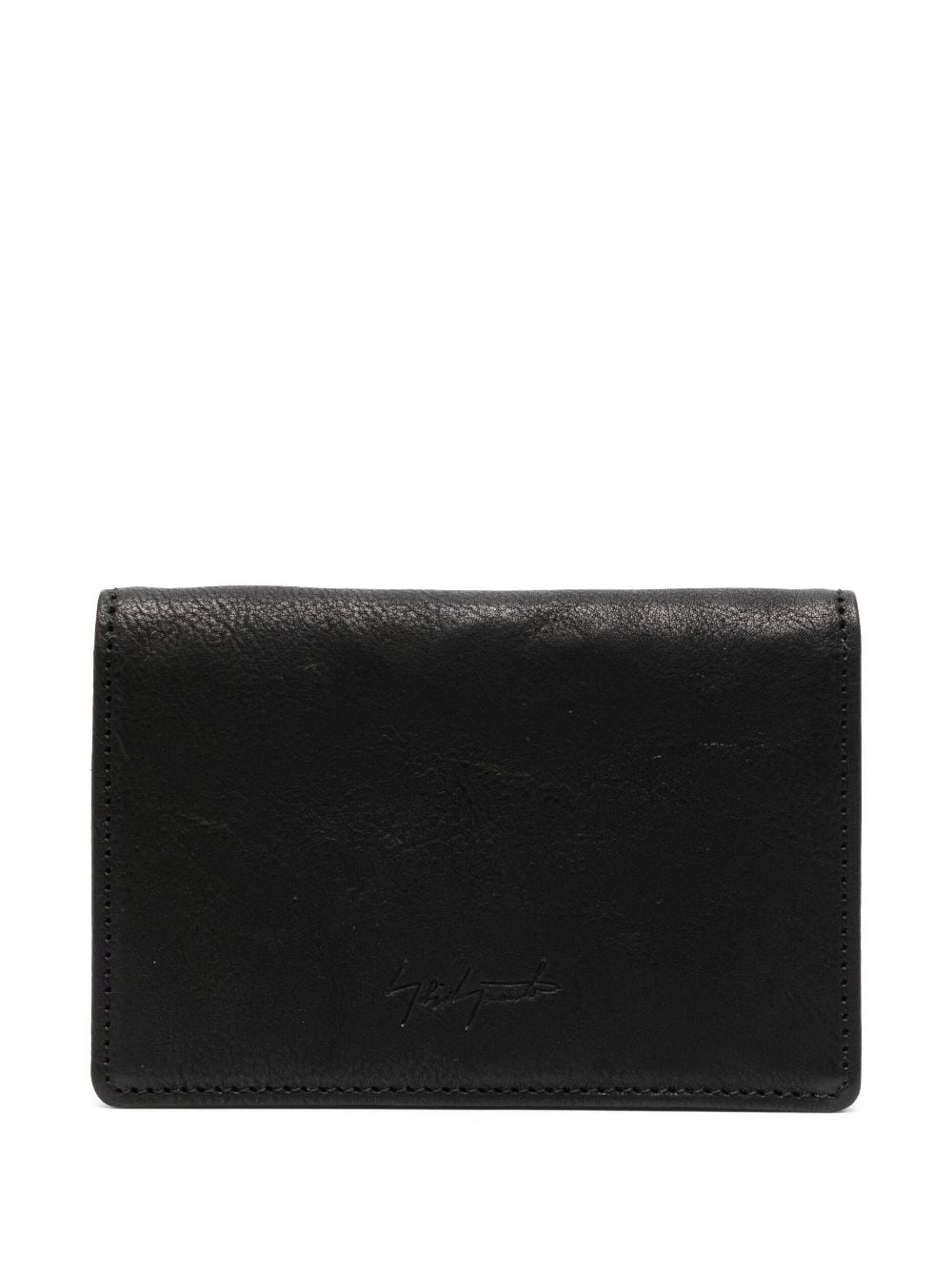 Discord Yohji Yamamoto Bi-fold Leather Wallet In Black