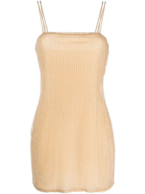 Alexander Wang embellished mesh minidress Women