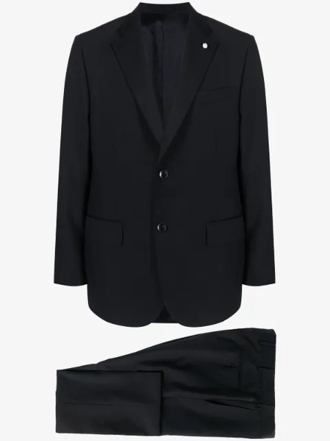 LUIGI BIANCHI MANTOVA costume en line vierge à veste à simple boutonnage