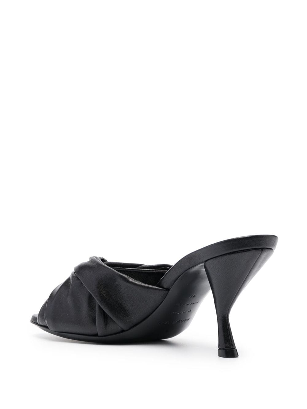 Shop Sergio Rossi Twist-detail 90mm Sandals In Black