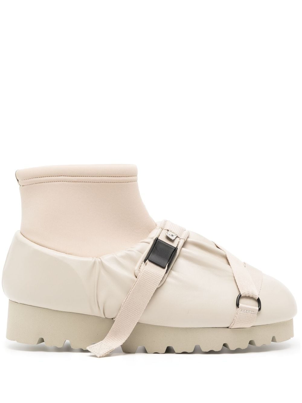 Yume Yume Side Buckle-fastening Ankle Boots In Neutrals