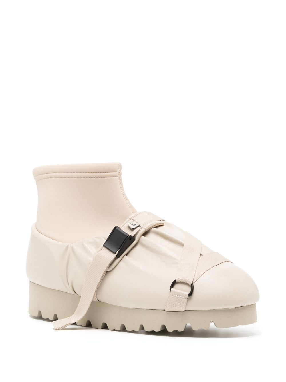 Shop Yume Yume Side Buckle-fastening Ankle Boots In Neutrals