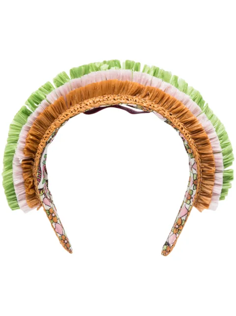 La DoubleJ diadema de rafia Halo