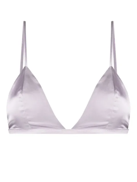 Kiki de Montparnasse triangle-cup silk bra