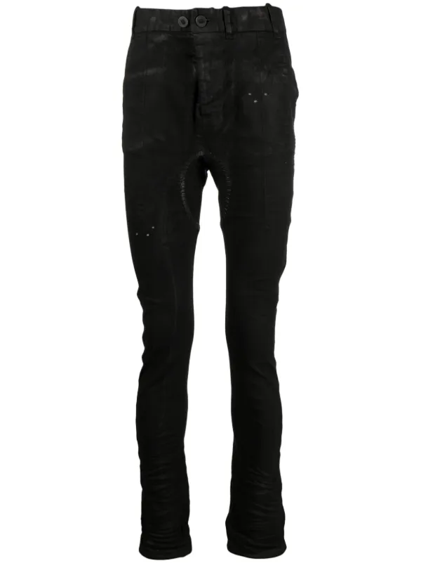 Boris Bidjan Saberi drop-crotch Skinny Jeans Black FARFETCH ID