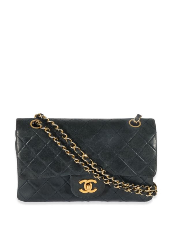 Chanel Mini Timeless Shoulder Bag in Black Quilted Suede