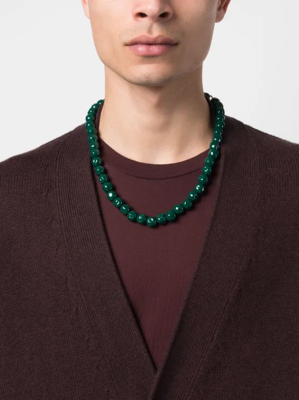 ジルサンダー ビーズネックレス グリーン Jil Sander ビーズ ネックレス | グリーン | FARFETCH JP