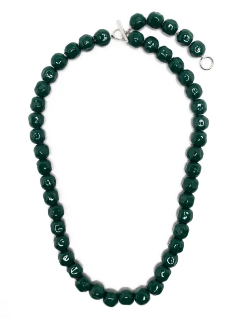 Jil Sander collar con cuentas esmaltadas