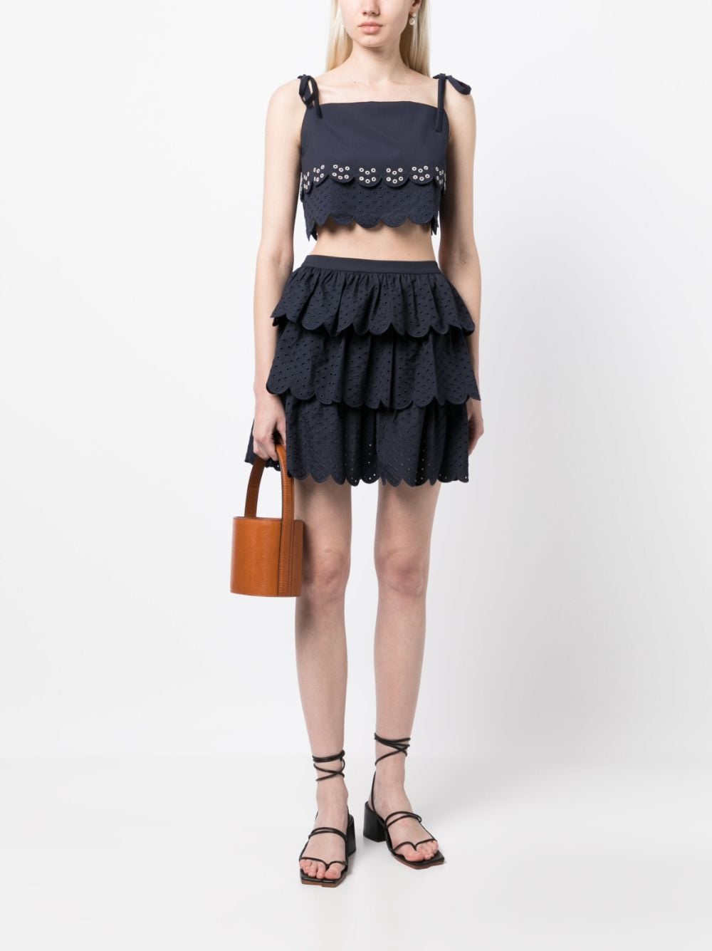 Jason Wu Cropped top - Blauw