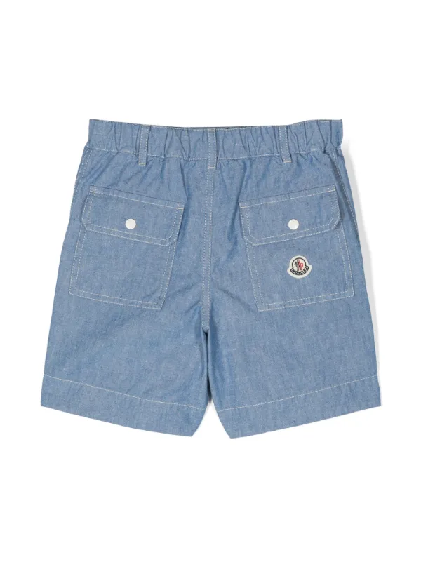 MONCLERモンクレール ロゴパッチ ショートパンツ MONCLER (モンクレール) クラシックロゴ メッシュインナー