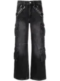 MISBHV Harness Strap cargo jeans - Black