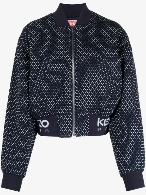 Kenzo Sashiko Stitch embroidered bomber jacket