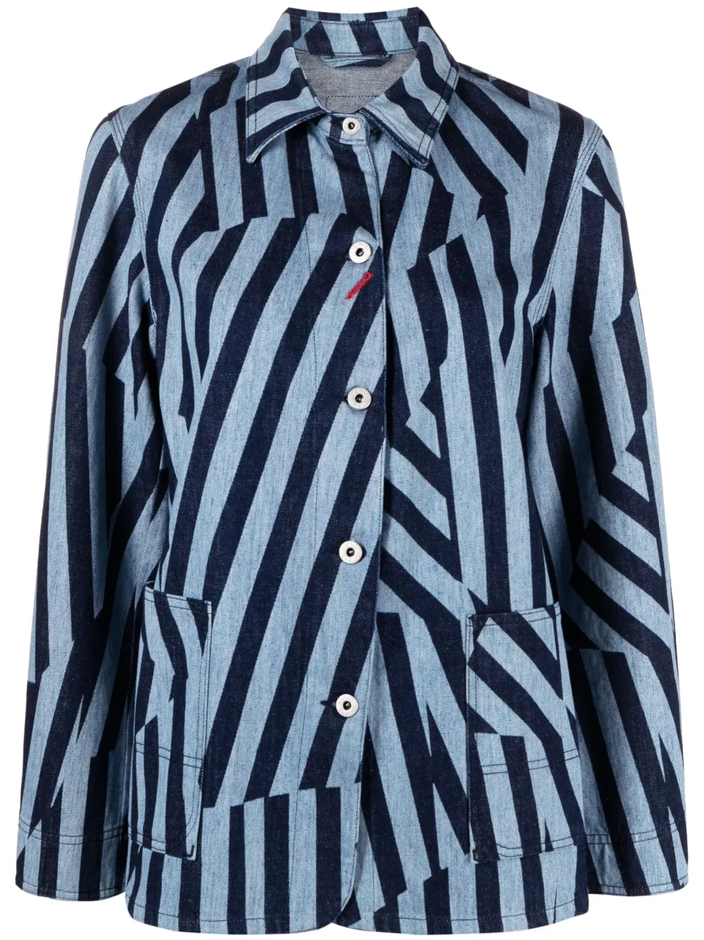 Dazzle Stripe denim jacket