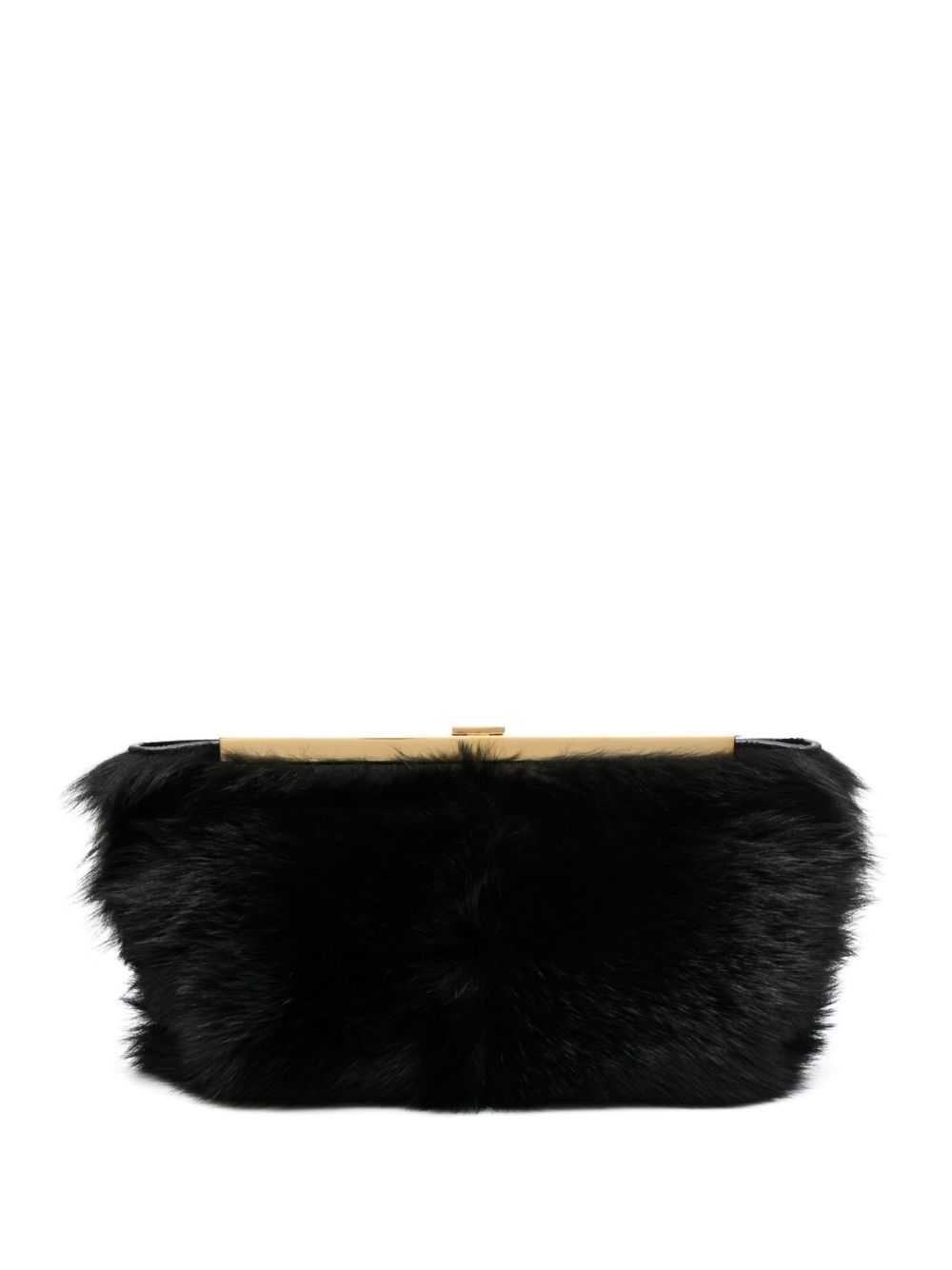 Aimee shearling clutch bag