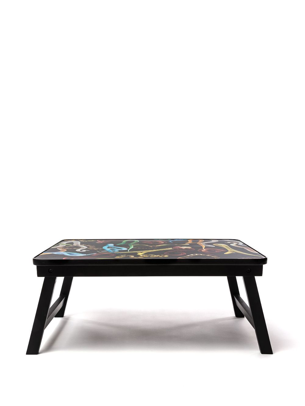 Shop Seletti Snake-print Sofa Tray In Multicolor