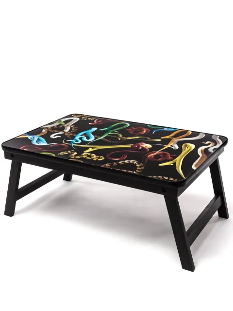 Seletti snake-print sofa tray