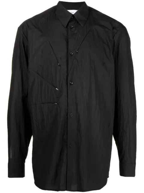 Post Archive Faction decorative-zip detailing shirt 