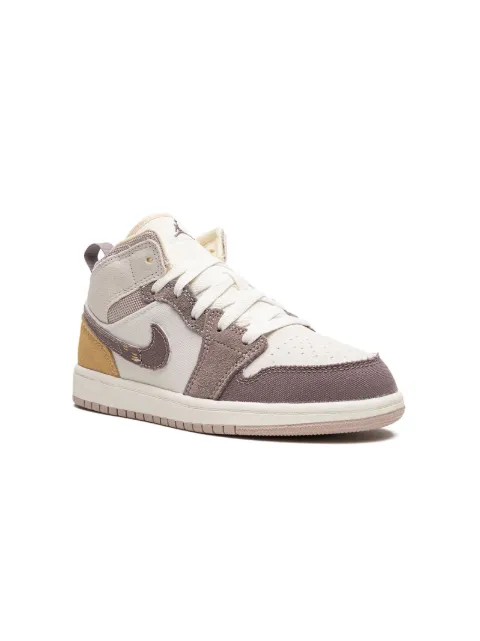 Jordan Kids Air Jordan 1 Mid Craft Se (Ps) "Taupe Haze" sneakers
