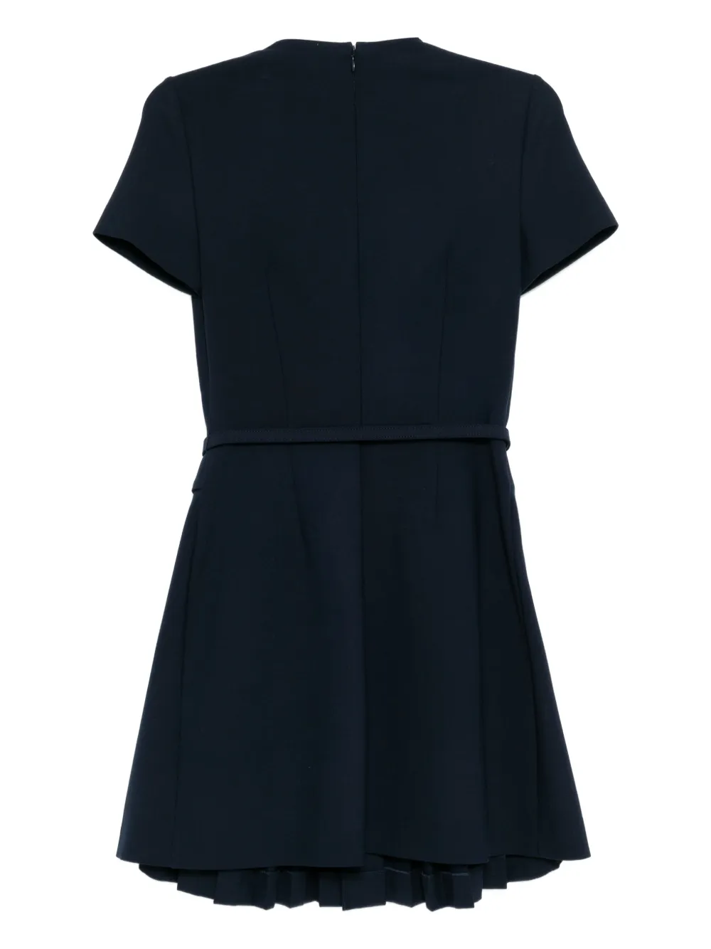 Oscar de la Renta Geplooide jurk met ceintuur - Blauw