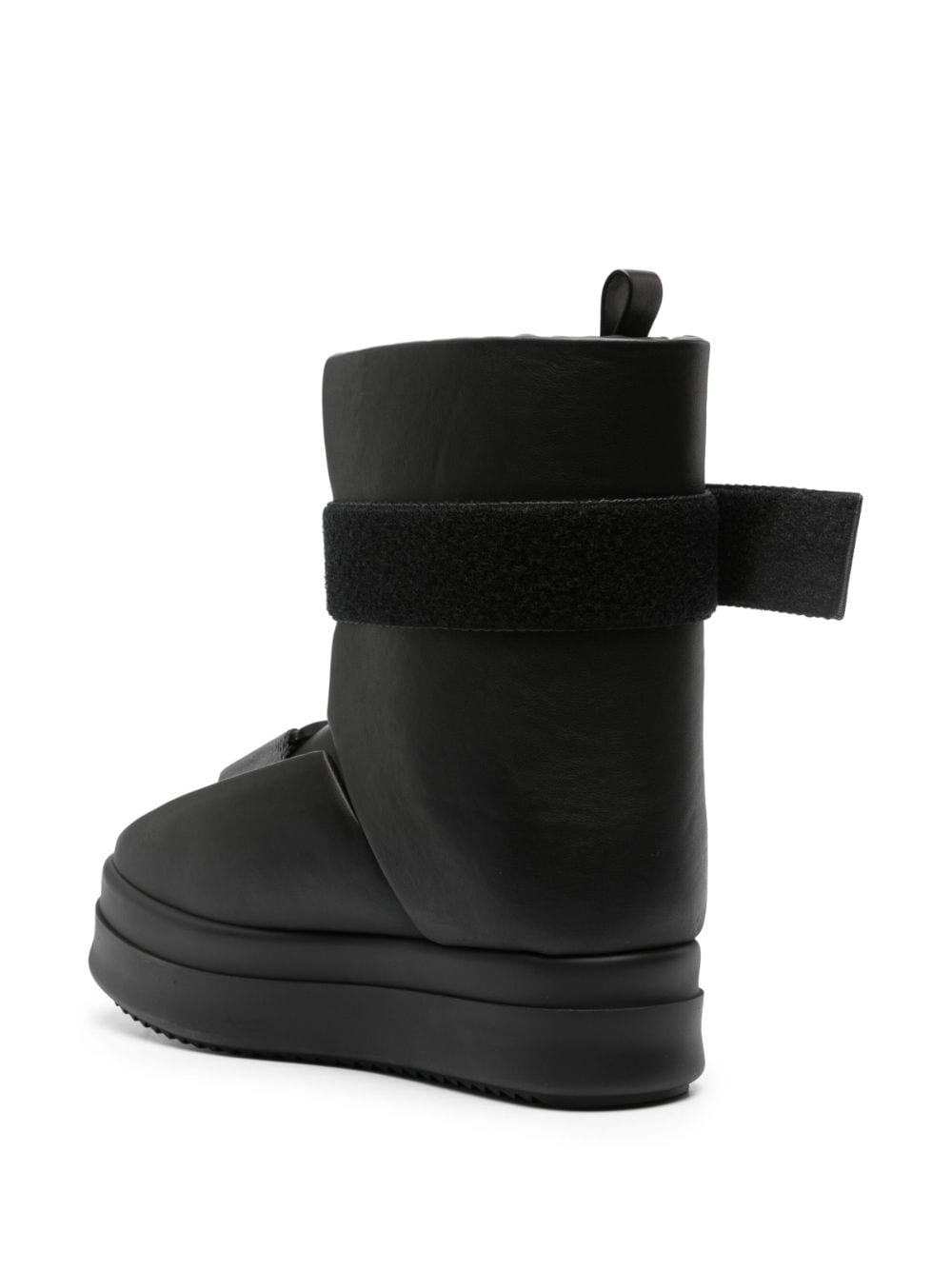 Shop Rick Owens Buckled Leather Ankle Boots In Black