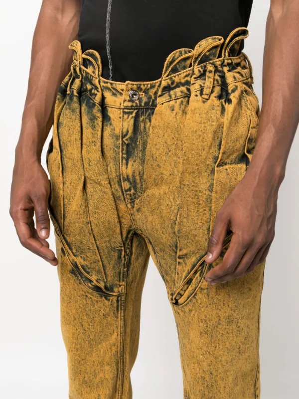 JUNTAE KIM mid-rise straight-leg Jeans | Yellow | FARFETCH LB JUNTAE KIM mid-rise straight-leg Jeans | Yellow | FARFETCH LB