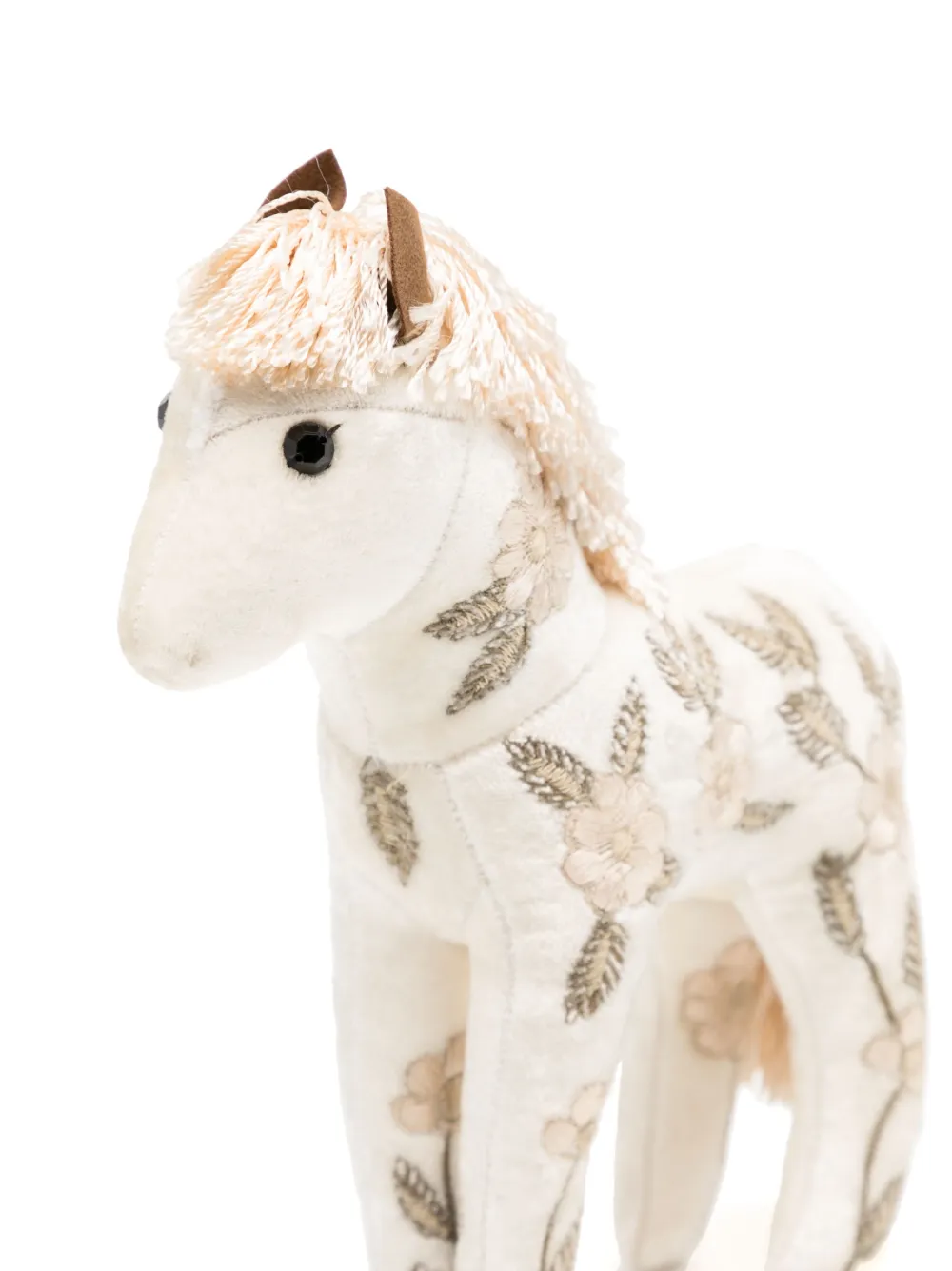 Anke Drechsel Pony Embroidered Soft Toy In White