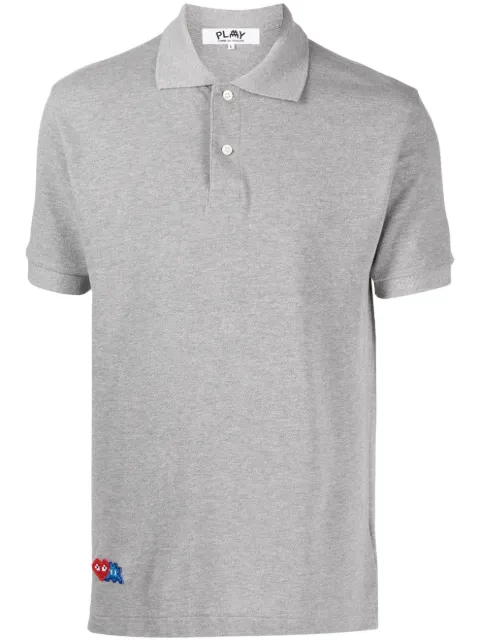 Comme Des Garçons Play playera tipo polo con aplique del logo