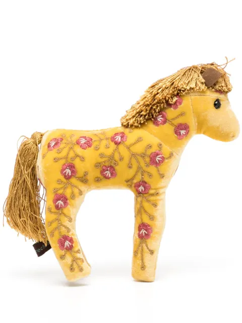 Anke Drechsel peluche en forma de caballo bordado