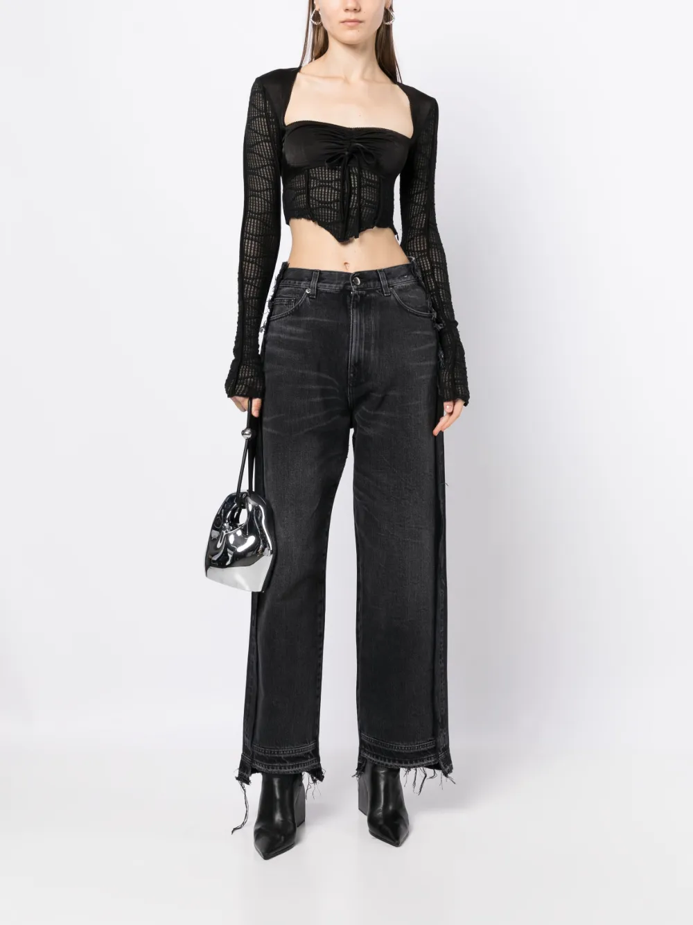 DARKPARK Jeans met wijde pijpen - Zwart