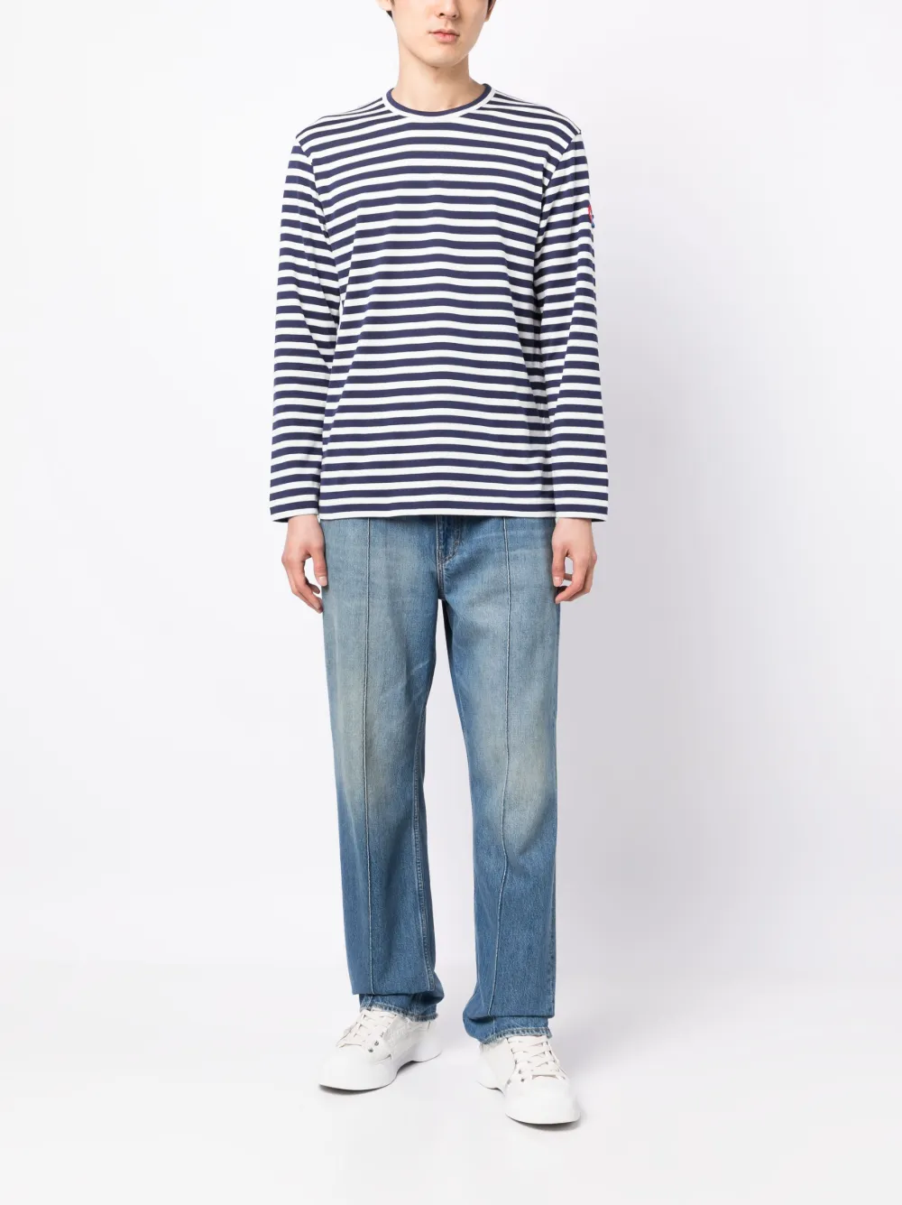Comme Des Garçons Play T-shirt met logopatch - Wit