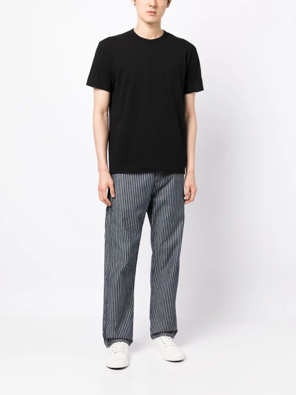 Comme Des Garçons Play T-shirt met logopatch - Zwart