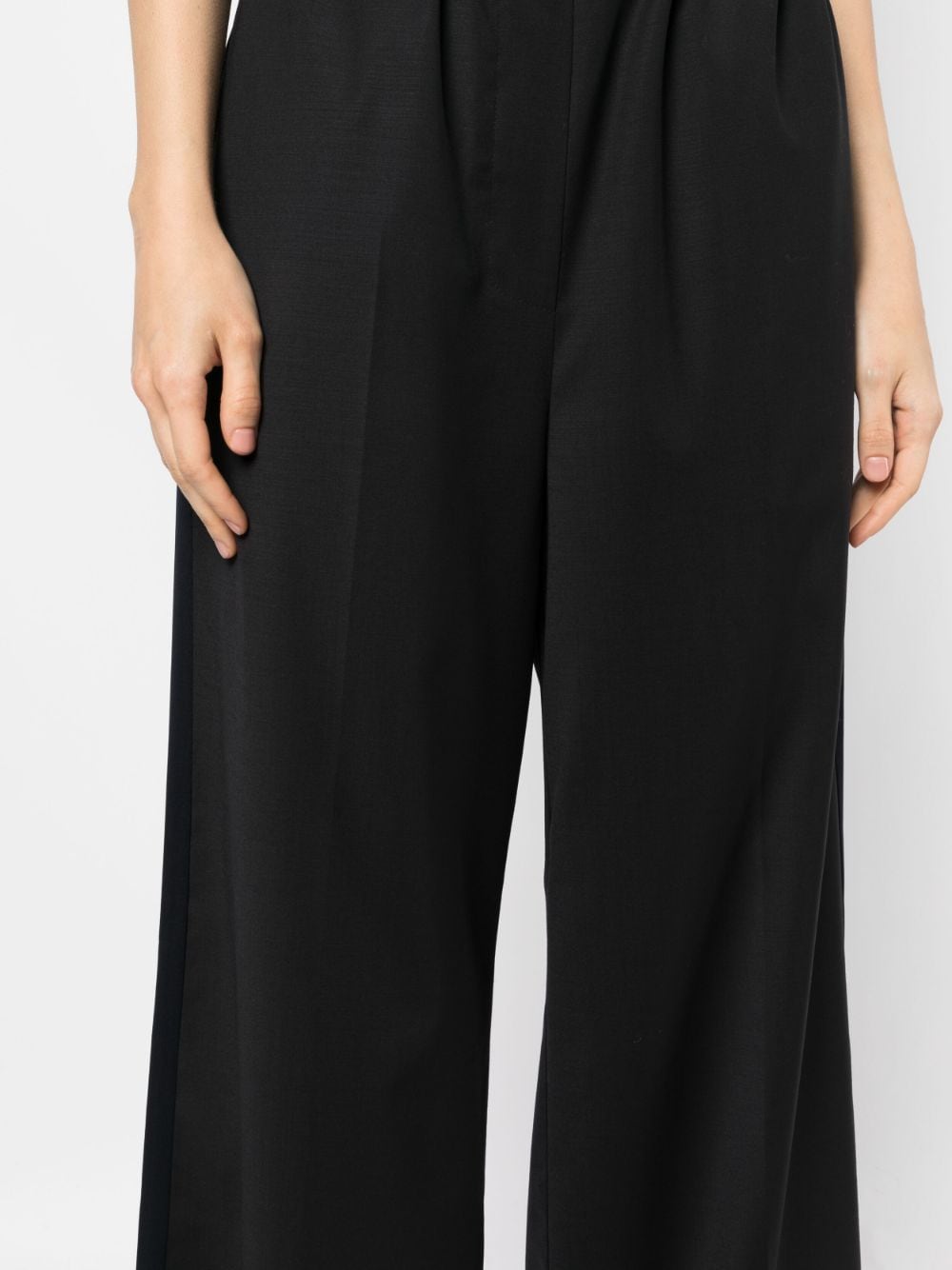 Shop System High-waisted Palazzo Pants In Blue