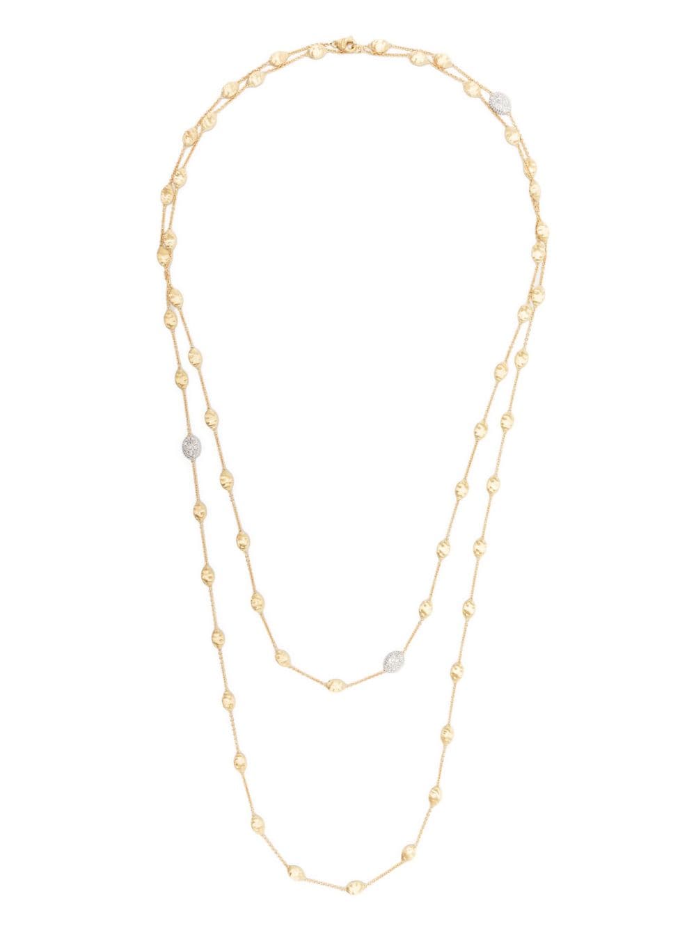 Marco Bicego 18k Yellow Gold Siviglia Diamond Long Station Necklace, 49.25 In White/gold