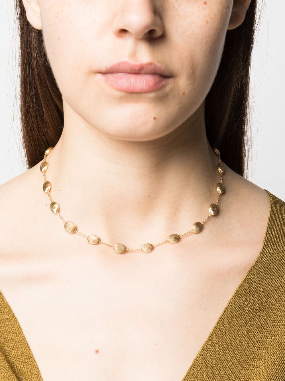 Shop Marco Bicego 18kt Yellow Gold Siviglia Necklace In 金色