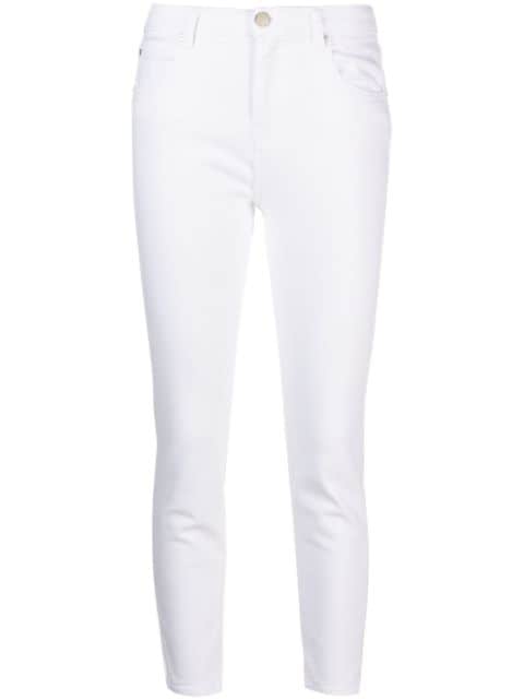 PINKO mid-rise cropped jeans 